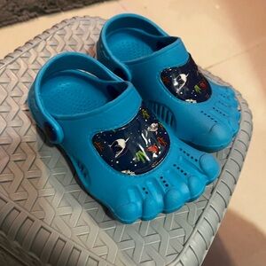 Blue Kids Shoes with Fun Print